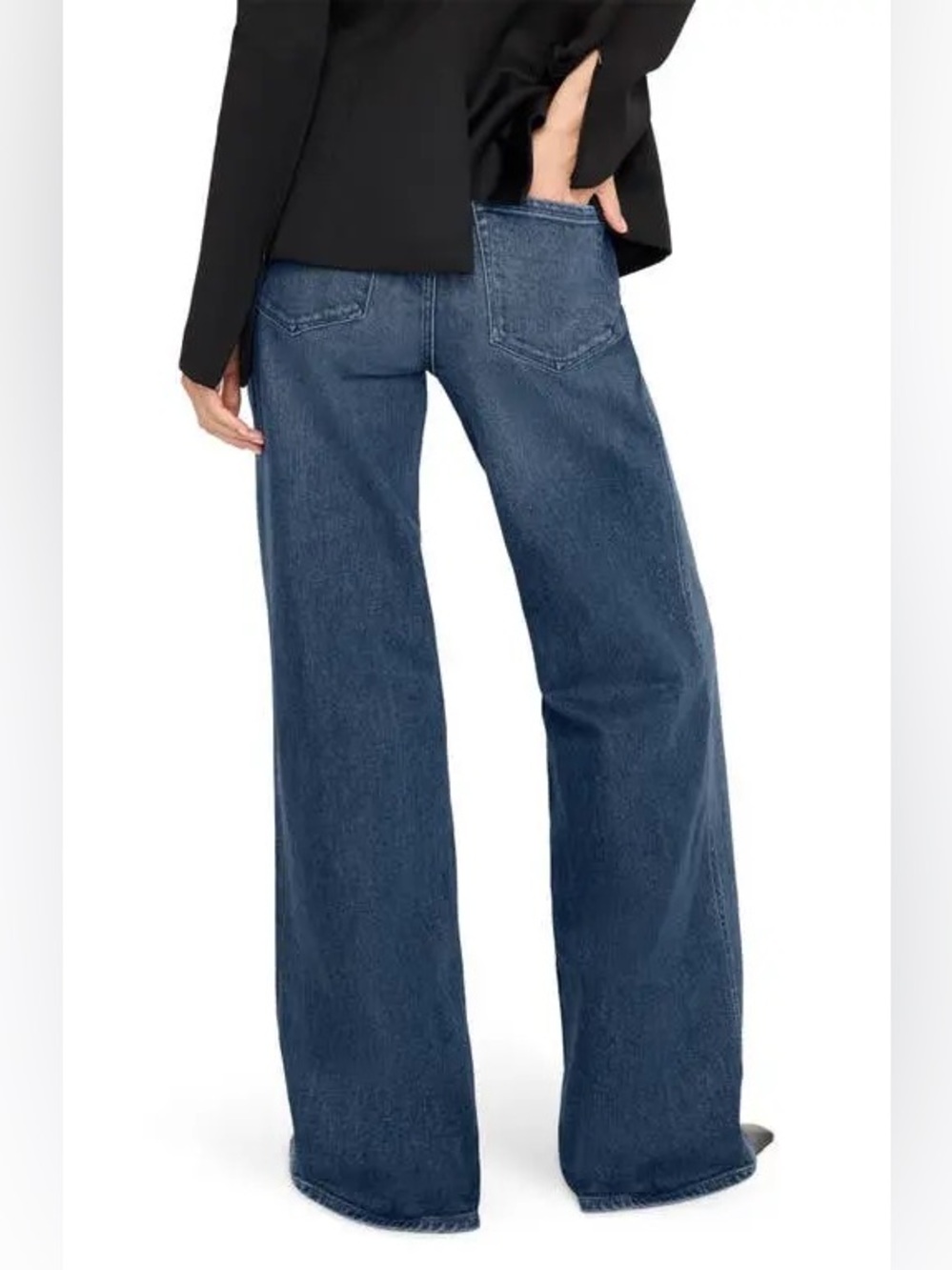 Good American Good Skate wide leg jeans
